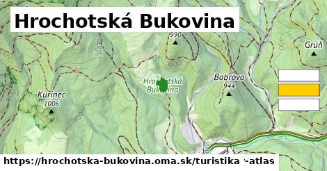 Hrochotská Bukovina Turistické trasy  