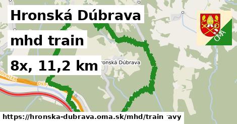 Hronská Dúbrava Doprava train 