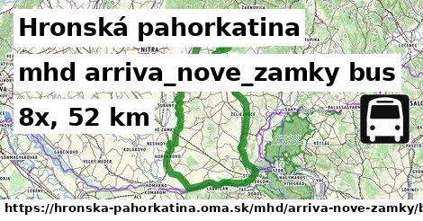 Hronská pahorkatina Doprava arriva-nove-zamky bus