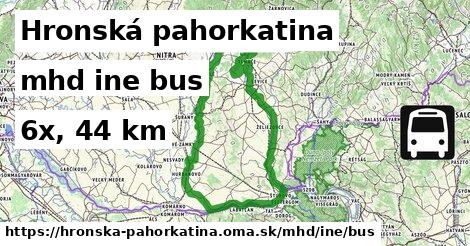Hronská pahorkatina Doprava iná bus