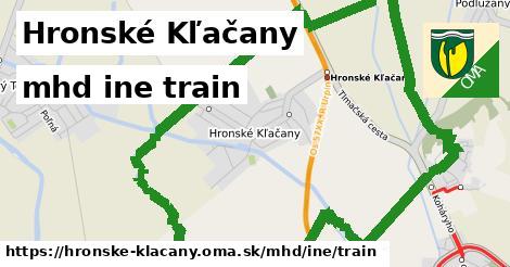 Hronské Kľačany Doprava iná train