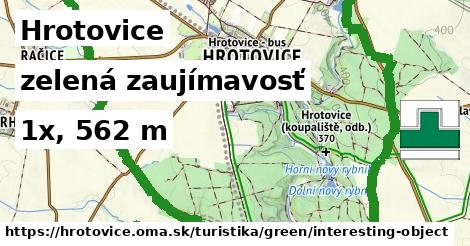 Hrotovice Turistické trasy zelená zaujímavosť