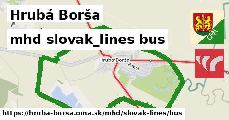 Hrubá Borša Doprava slovak-lines bus