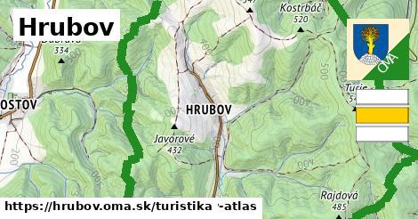 Hrubov Turistické trasy  