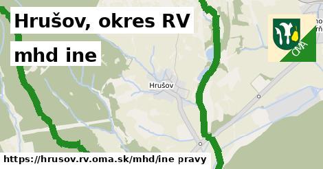 Hrušov, okres RV Doprava iná 