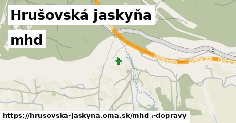 Hrušovská jaskyňa Doprava  