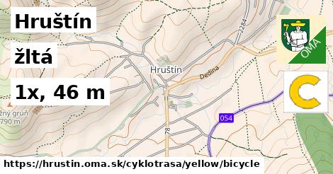 Hruštín Cyklotrasy žltá bicycle