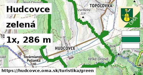 Hudcovce Turistické trasy zelená 