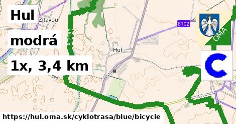Hul Cyklotrasy modrá bicycle