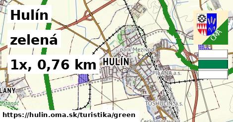 Hulín Turistické trasy zelená 