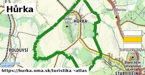 Hůrka Turistické trasy  