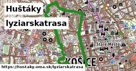 Huštáky Lyžiarske trasy  
