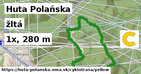 Huta Polańska Cyklotrasy žltá 