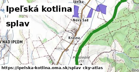 Ipeľská kotlina Splav  