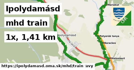 Ipolydamásd Doprava train 