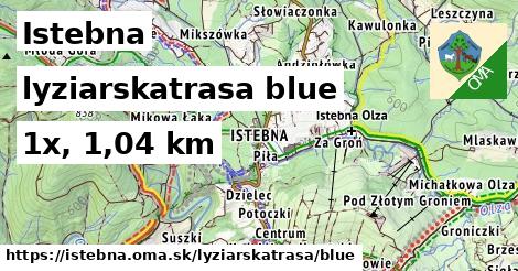 Istebna Lyžiarske trasy modrá 