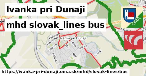 Ivanka pri Dunaji Doprava slovak-lines bus