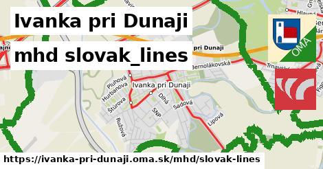 Ivanka pri Dunaji Doprava slovak-lines 
