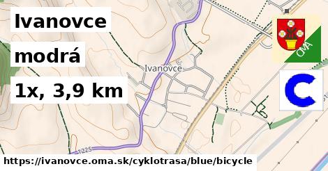 Ivanovce Cyklotrasy modrá bicycle