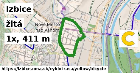 Izbice Cyklotrasy žltá bicycle
