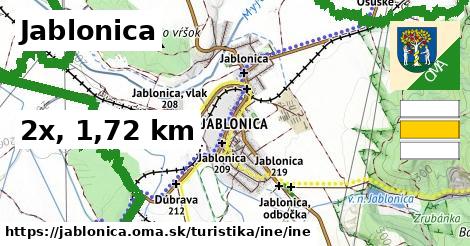 Jablonica Turistické trasy iná iná