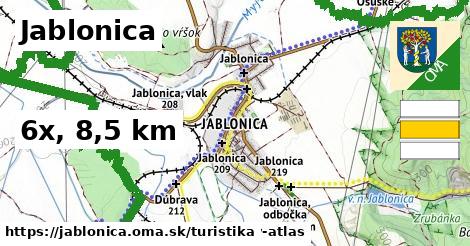 Jablonica Turistické trasy  