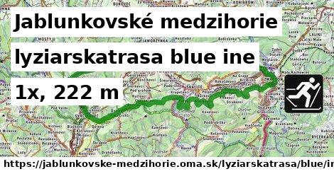 Jablunkovské medzihorie Lyžiarske trasy modrá iná