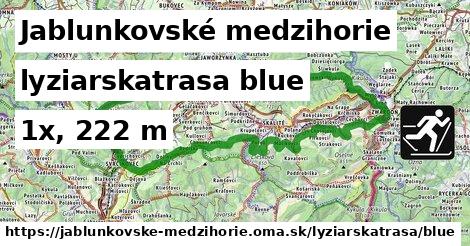 Jablunkovské medzihorie Lyžiarske trasy modrá 