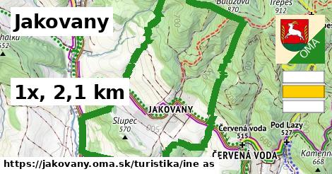 Jakovany Turistické trasy iná 