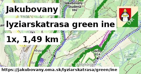 Jakubovany Lyžiarske trasy zelená iná