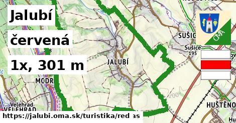 Jalubí Turistické trasy červená 