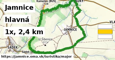 Jamnice Turistické trasy hlavná 