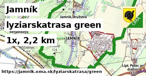 Jamník Lyžiarske trasy zelená 