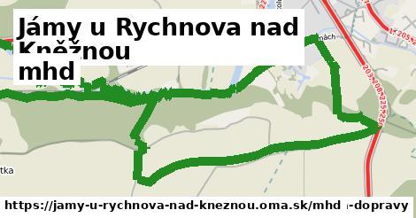 Jámy u Rychnova nad Kněžnou Doprava  
