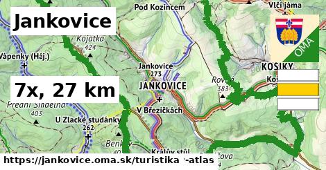 Jankovice Turistické trasy  