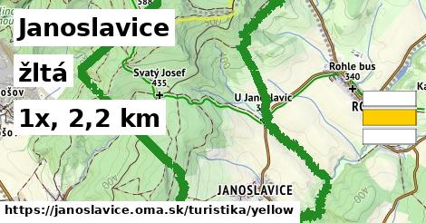 Janoslavice Turistické trasy žltá 