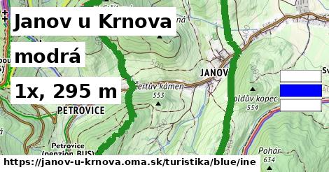 Janov u Krnova Turistické trasy modrá iná