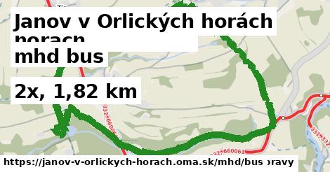 Janov v Orlických horách Doprava bus 