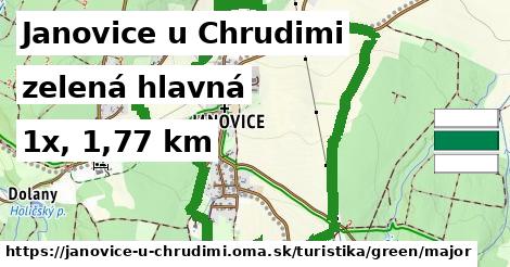 Janovice u Chrudimi Turistické trasy zelená hlavná