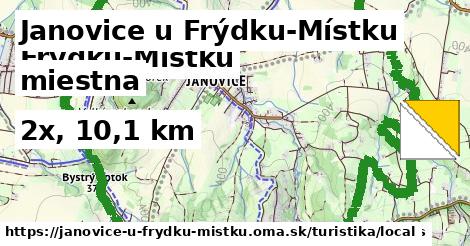 Janovice u Frýdku-Místku Turistické trasy miestna 