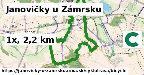 Janovičky u Zámrsku Cyklotrasy bicycle 