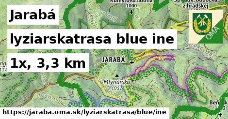 Jarabá Lyžiarske trasy modrá iná