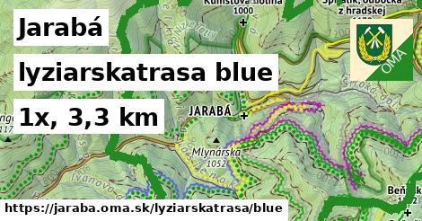 Jarabá Lyžiarske trasy modrá 