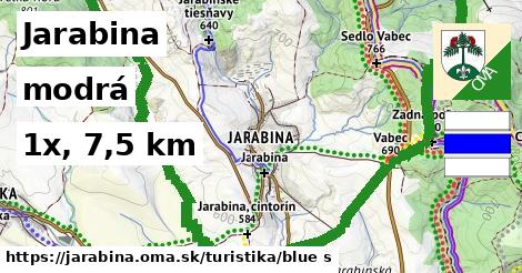 Jarabina Turistické trasy modrá 