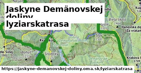 Jaskyne Demänovskej doliny Lyžiarske trasy  