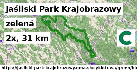 Jaśliski Park Krajobrazowy Cyklotrasy zelená bicycle