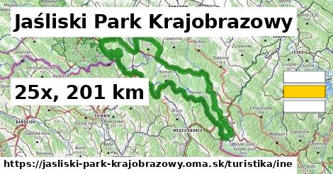 Jaśliski Park Krajobrazowy Turistické trasy iná 