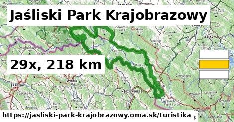 Jaśliski Park Krajobrazowy Turistické trasy  