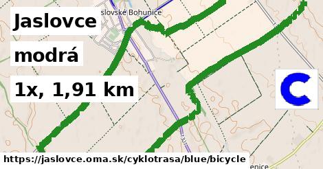 Jaslovce Cyklotrasy modrá bicycle