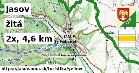 Jasov Turistické trasy žltá 